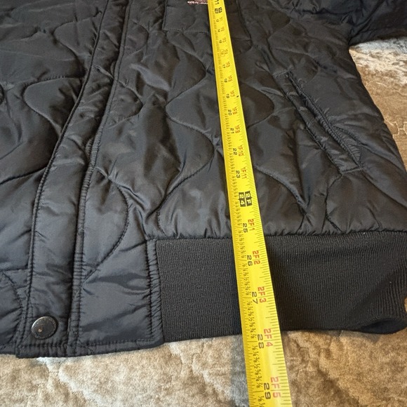 Vintage Ralph Lauren Polo Jeans Co. Full Zip Black Jacket Mens XL Quilted Hoodie - Picture 9 of 11